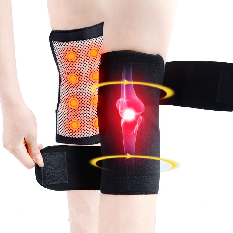 1 Paar Toermalijn Zelf Verwarming Knie Pads Magnetische Therapie Kneepad Artritis Brace Ondersteuning Outdoor Sport Warm Knee Protector