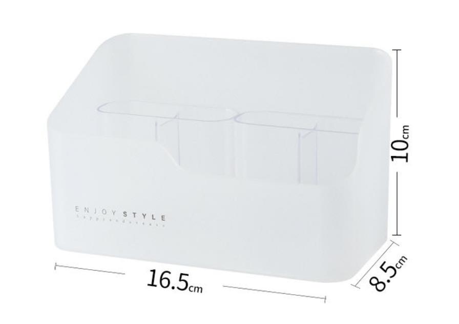 Plastikowy Organizer na kosmetyki zestaw pudełek ambona pojemnik na biżuterię łazienka Organizer na kosmetyki rozmaitości pojemnik na stół: Niebieski