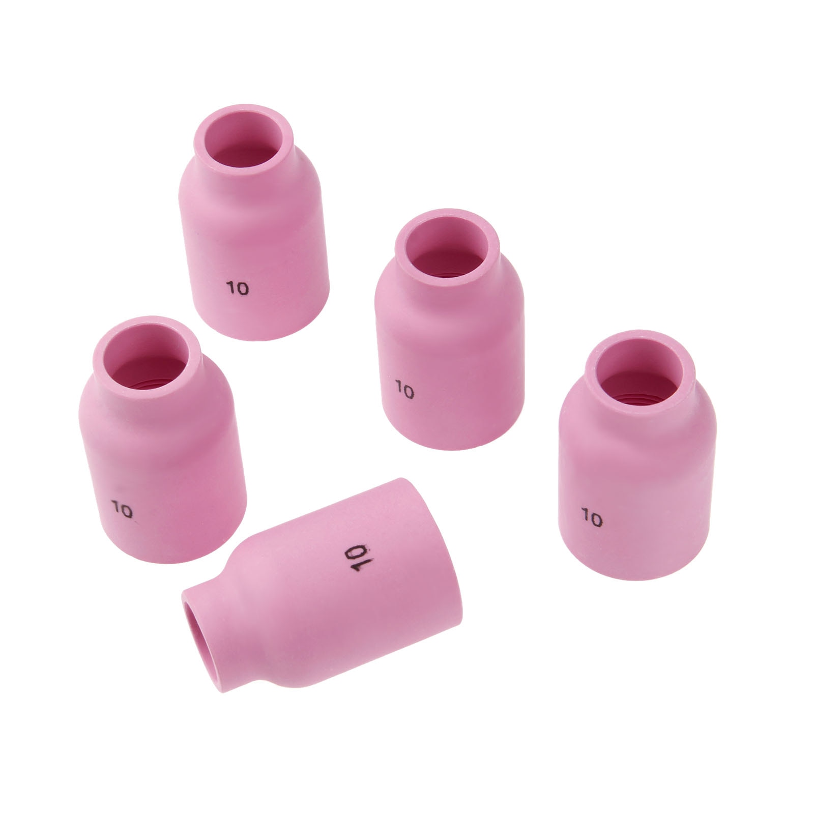 DRELD-buse à gaz en alumine de soudage, 5 pièces, 53N88 10 #, adaptée à la torche de soudage TIG PTA DB SR WP 9/17/18/20/26 séries 5-pk