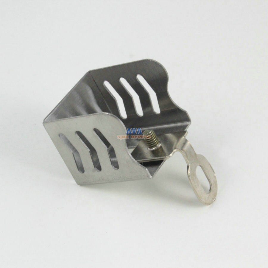 10 Pieces Stainess Steel Curtain Track End Caps Curtain Track End Stops 30x28x26mm