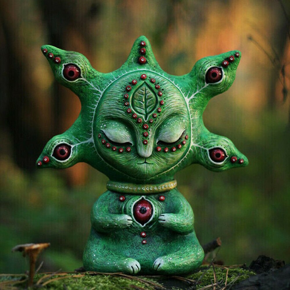 Fantasy Statue Miniature Fairy Tale Fairy Monster Statue Fairy Tale Garden Decoration Resin Craft Decoration Home Decoration
