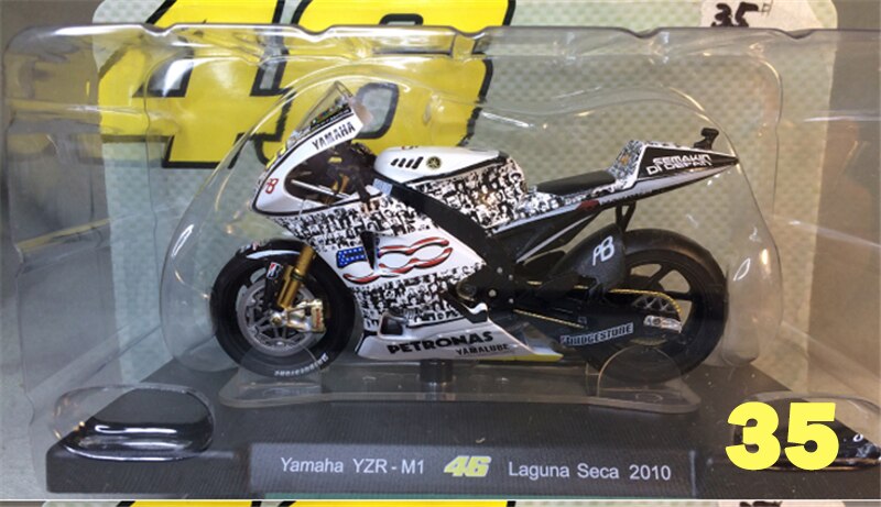 LEO 1:18 46 # Limited Collector Rossi Motorcycle Model Series Apulia Yamaha Honda Motorcycle Toys Best Birthday: 35