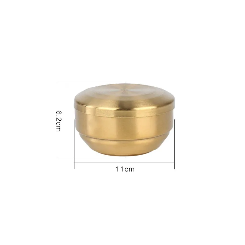 304 Stainless Steel Double Rice Bowl Soup Bowl Steamed Rice Bowl Anti-Scalding Child Small Bowl for Korean Cuisine: black