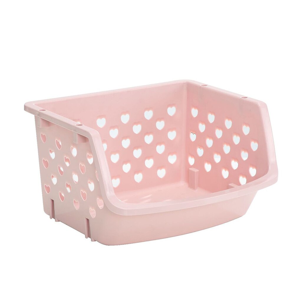 Cesta para almacenar vegetales, duradera, en oferta, caja de almacenamiento de frutas hueca, cesta de almacenamiento de cocina, cesta de alimentos, cesta de almacenamiento: Rosa