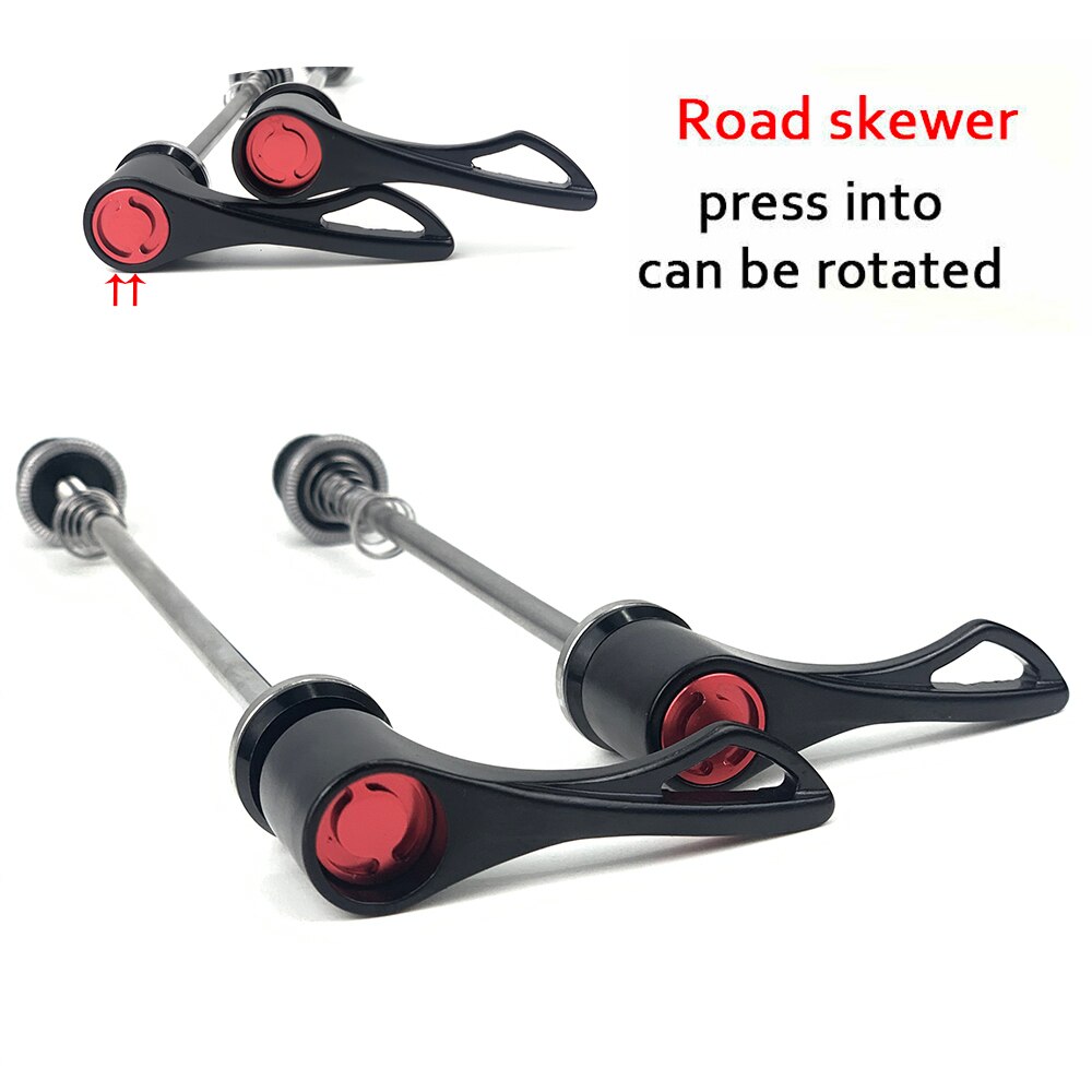 1 Pair Road Bike Quick Release Titanium Axle Skewer Front QR100mm Rear QR130mm For Road Bicycle Hub 95.5g Front And Rear QR15