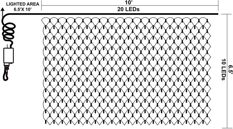 1,5x1,5 M 3x2M 6x4M LED malla de red guirnalda de luces guirnalda ventana cortina Navidad Hada luz boda vacaciones luz