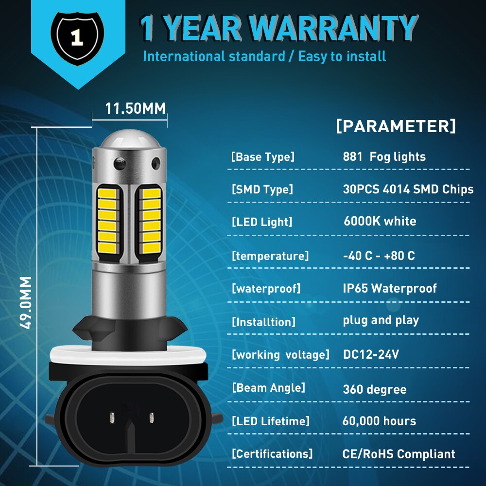 Разъем лампы h27w 2