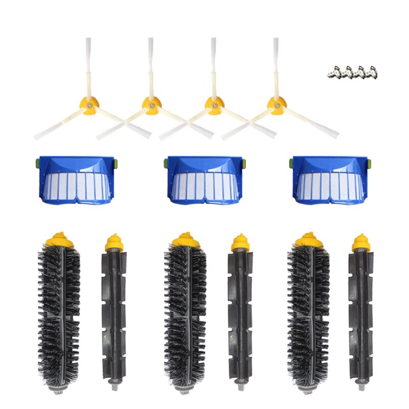 Replacement Kits For iRobot Roomba Vacuum Cleaner Main Roller Side Brush Filter 500 600 Series