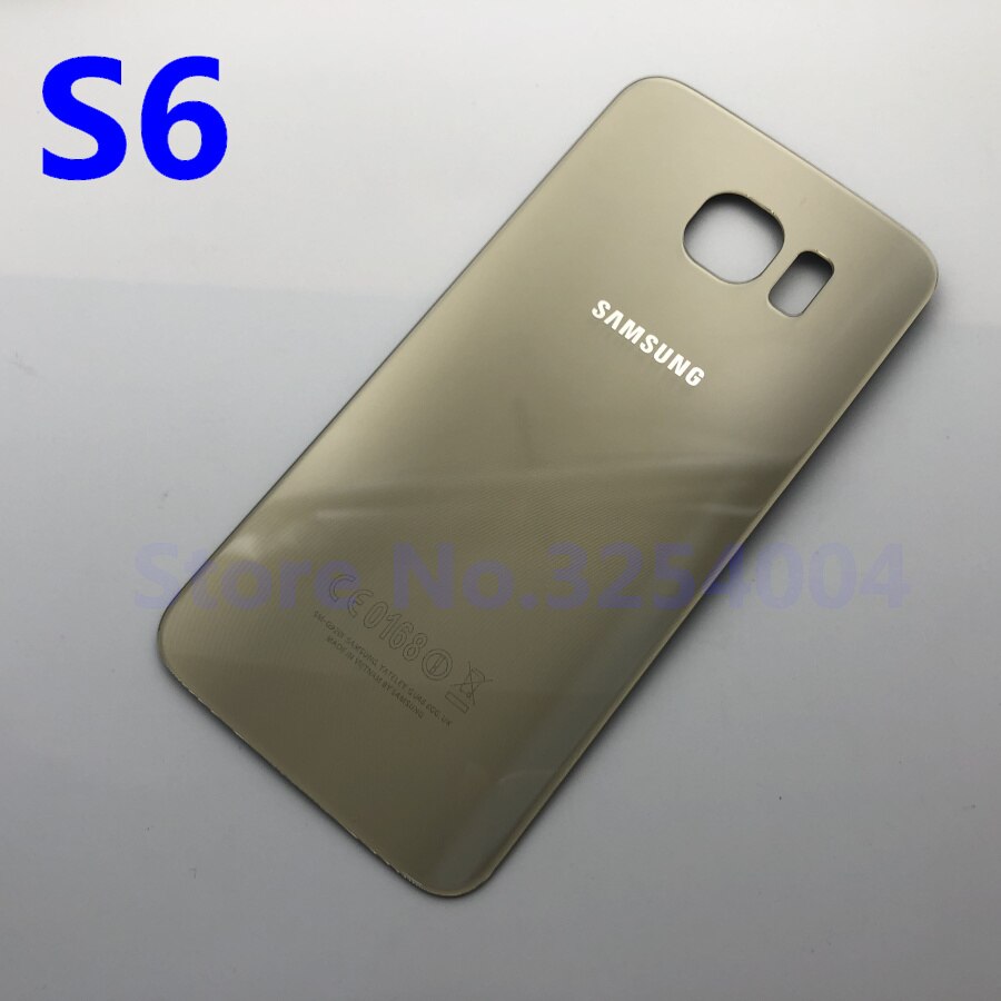 Nueva tapa trasera de la batería para Samsung S6 edge plus G920F G925F G928F carcasa trasera para batería: S6 Golden