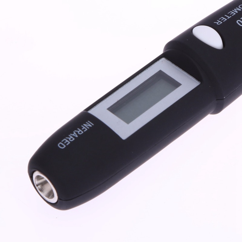Berøringsfri mini infrarød termometer ir temperaturmåling digital lcd display infrarød termometer penn  dt8220 svart