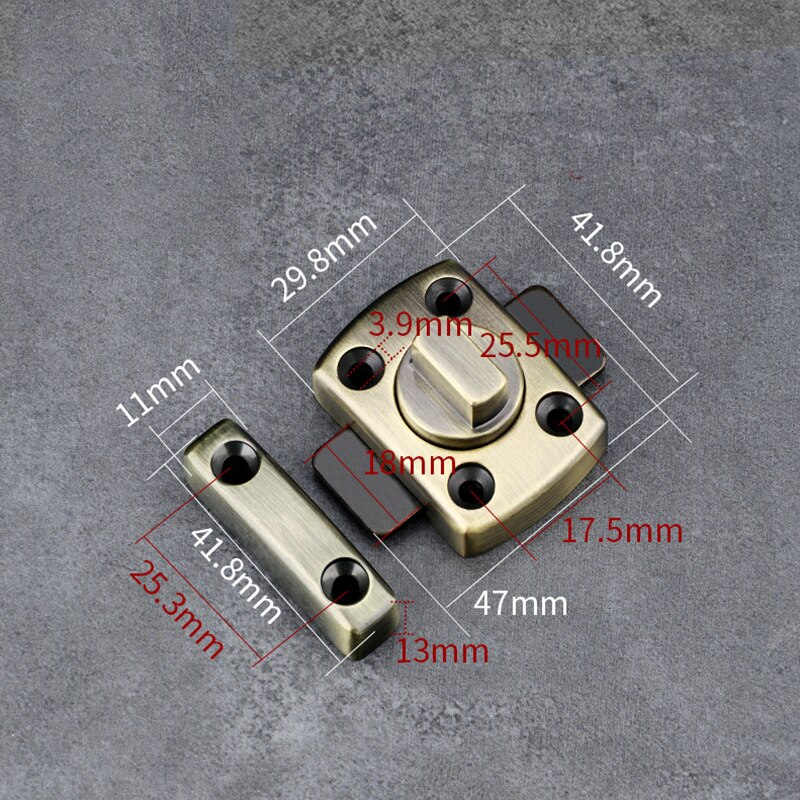 1Pc Deurslot Cast Metalen Haak Klink Home Decoratie Ornament Wc Deuren Haakse Sliding Gate Lock: green
