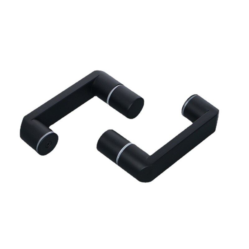 Glas Türgriff Schiebetür Matte Schwarz Bad Glas Tür Griffe Schwarz Dusche Zimmer knöpfe 145mm