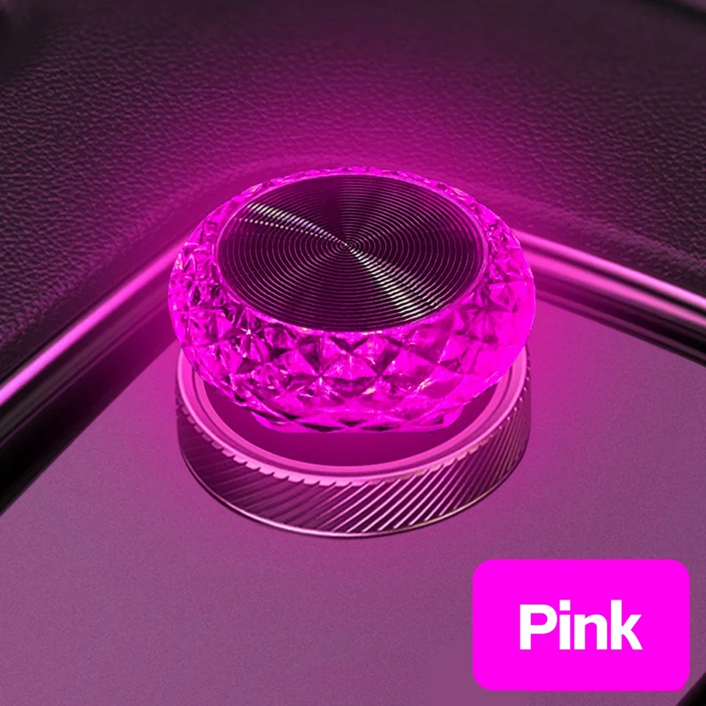 Auto Interieur Usb Ambient Sfeer Licht Led Decoratieve Signaalverlichting Auto Leeslamp Decoraties: Roze