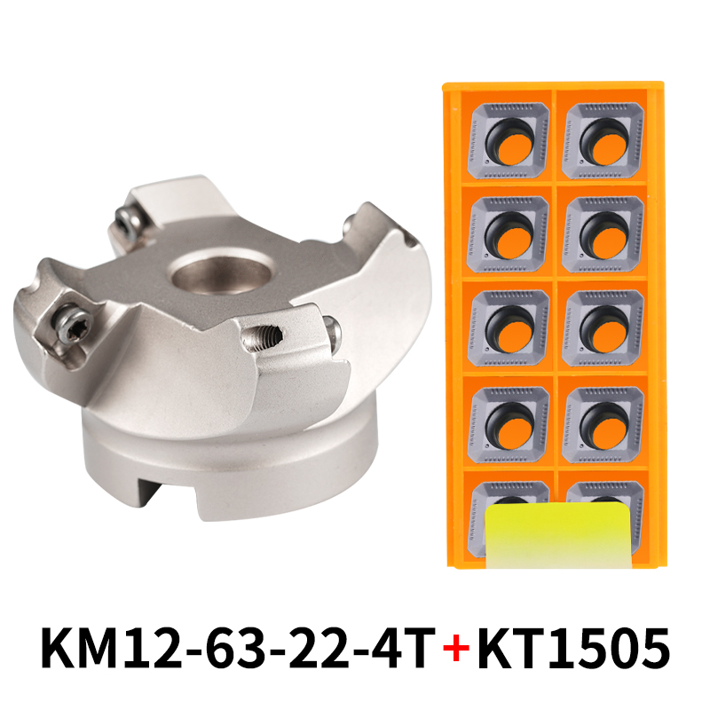 KM12 45 Degree Cutting Adapter 50/63/80/100mm Indexable Solid Carbide Insert SEKT1204 CNC Lathe Machine Face Milling Cutter Head: 31mm