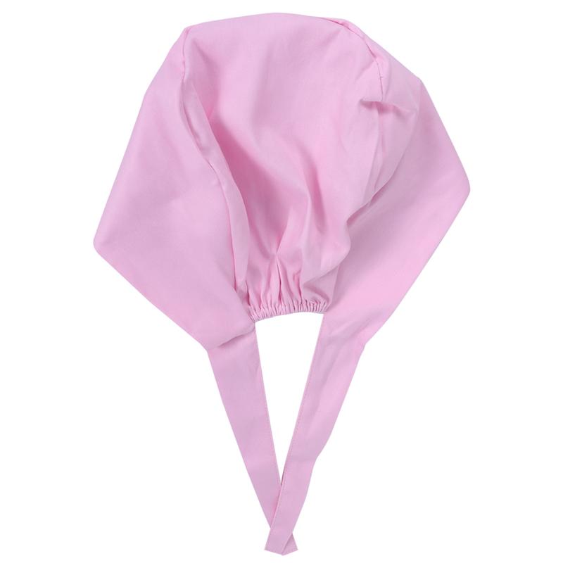 Bomullsläkare sjuksköterskemössa kosmetolog apotekarkeps (mörkgrön + himmelsblå + lila + marinblå + vit + rosa + sjöblå: Rosa 28 x 14cm