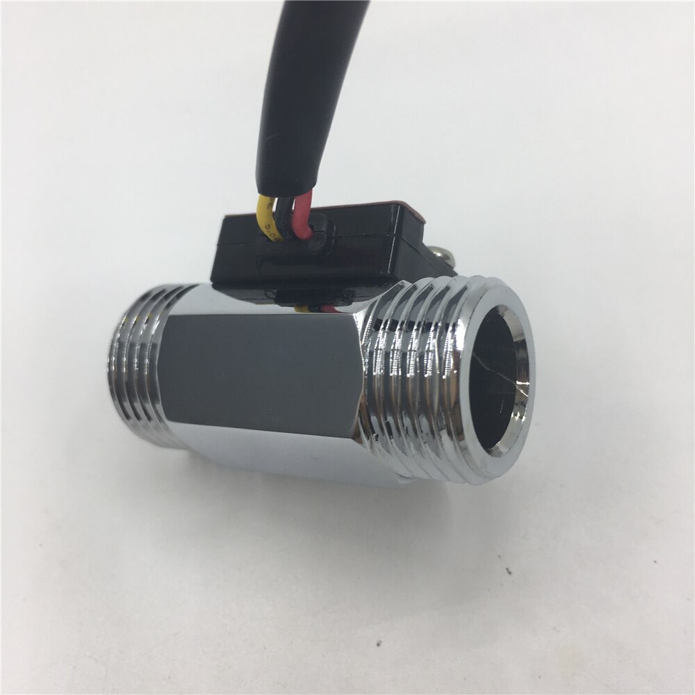 2pcs/lot aluminum alloy YF-B1 Water Flow Hall effect Pulse output NPN signal Sensor
