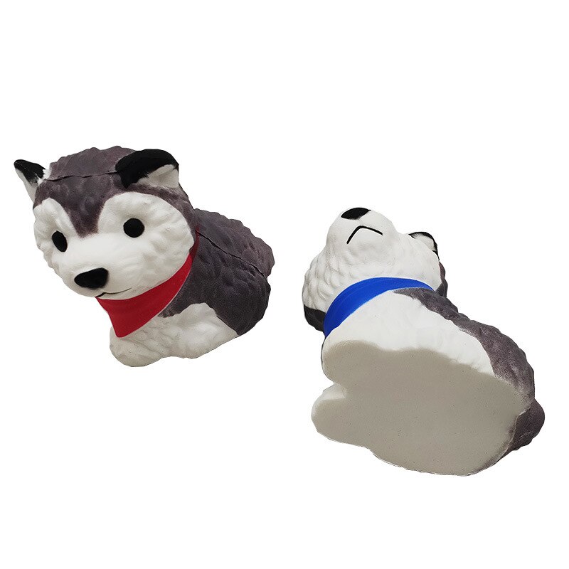 Långsam stigande squishy valp hund klämma husky hund jumbo doftande dekompression tecknade djur lindrar stress ångest leksak