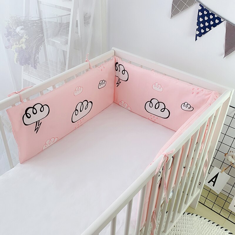 1 Pcs Baby Bed Protector Crib Bumper Crib Protector Kit De Berço Cot Bumper Room Decor 180 Cm Lengte 30cm Hoogte: Blauw