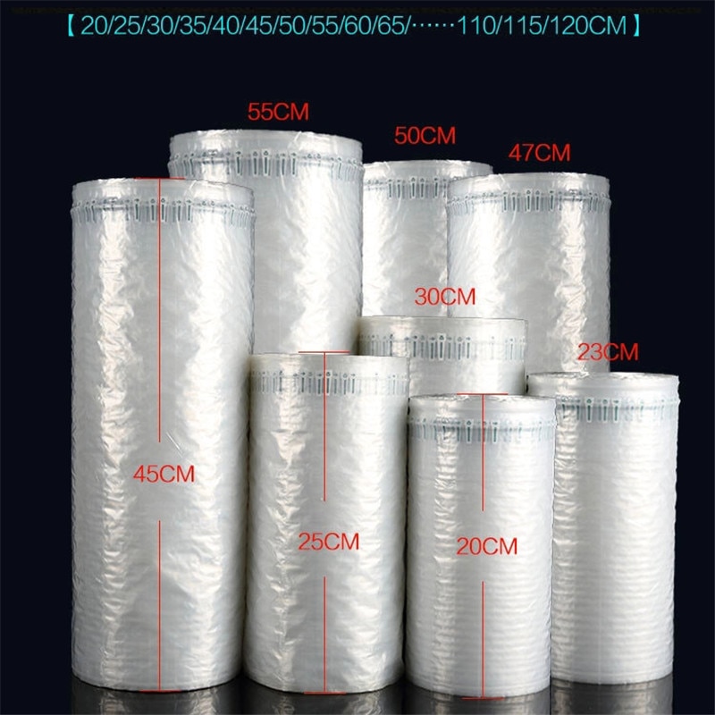 100M Air Column Bag Packaging Shockproof Bubble Film Air Cushion Machine Buffer Inflatable Air Pillow Bubble Roll Courier Bag