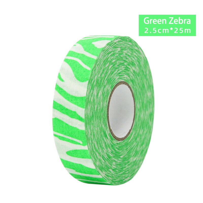 Nastro da Hockey in tessuto facile da allungare e strappare il nastro da Baseball per Hockey sportivo atletico: Green Zebra