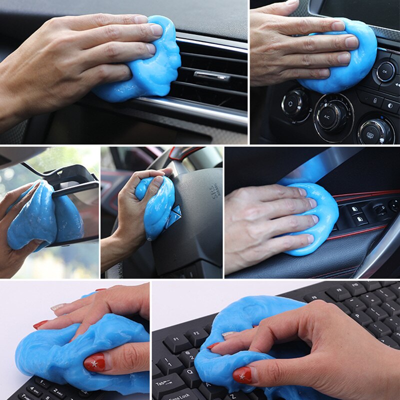 1PC Car Interior Dashboard Air Vent Cleaner Gel Keyboard Cleaning Wash Mud Mobile Computer Gap Dust Dirt Remove Soft Glue Tool