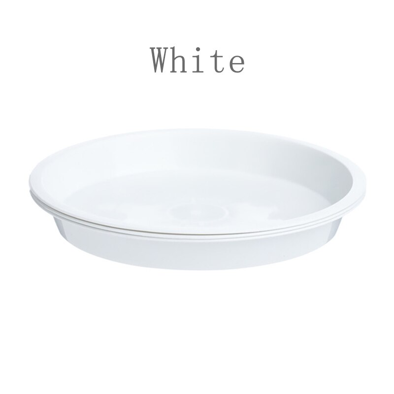 3Pcs Plastic Garden Flower Pot Tray Plant Saucers Water Tray Base for Indoor Outdoor Hogard: White 4inch