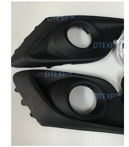 Fog Lamp Set 12V Fog Light Chrome Strip for Mazda 3 Front Lamp for Axela Warning Lights Clearance Lights Marker Lamps: lamp cover 2