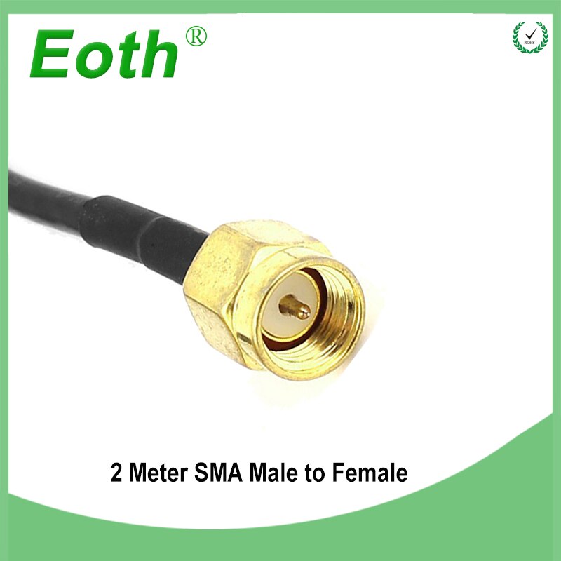 1 pcs SMA Male to Female Antenna Adapter SMA Plug Connector Pigtail Coaxial Jumper Extension Cable RG174 for Antena Antenne