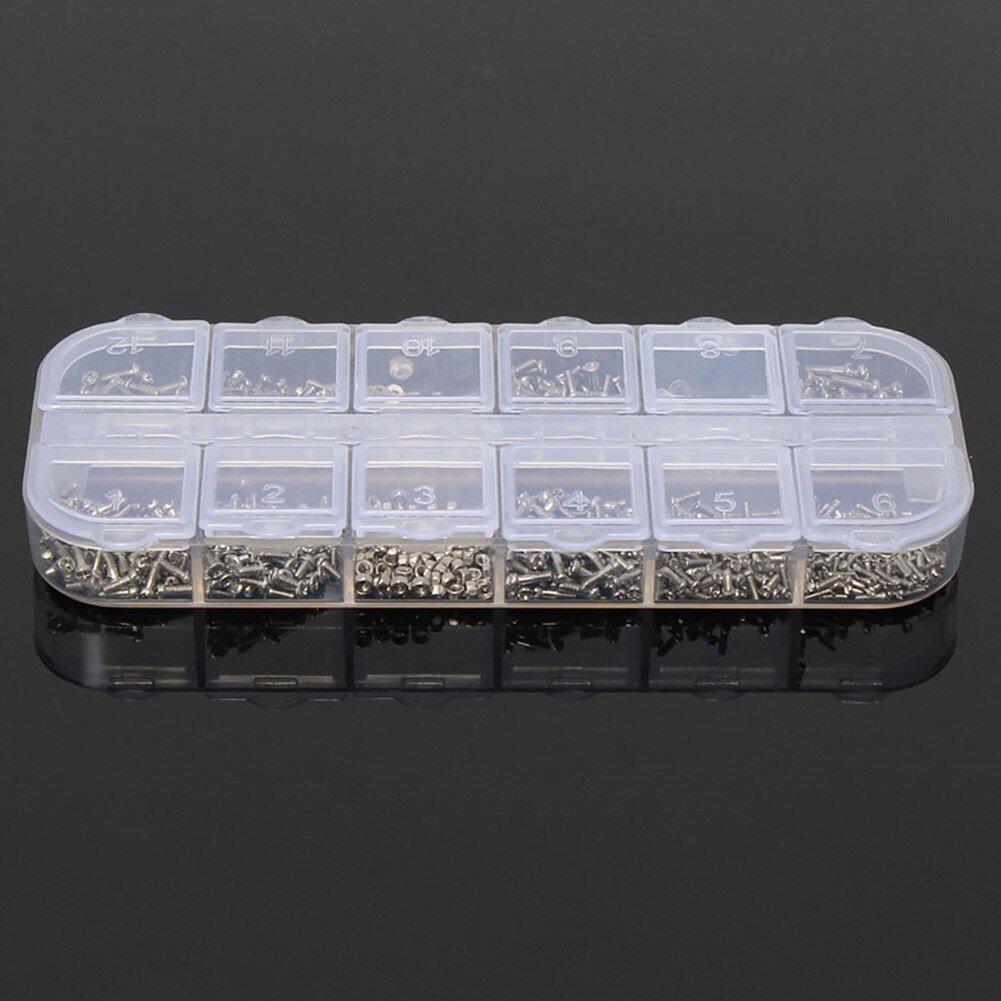 1100Pcs Draagbare Bril Repair Kit Met Schroevendraaier Tweezer Voor Horloge Klok Diverse Zonnebril Rvs Schroeven Tiny