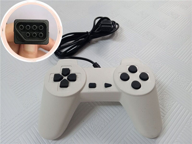 Various Models Joysticks Retro Game Console Accessories 7-hole 9-hole Micro-USB Mini-USB Adapter Controller Gamepad Joystick: 7-HOLE-Black