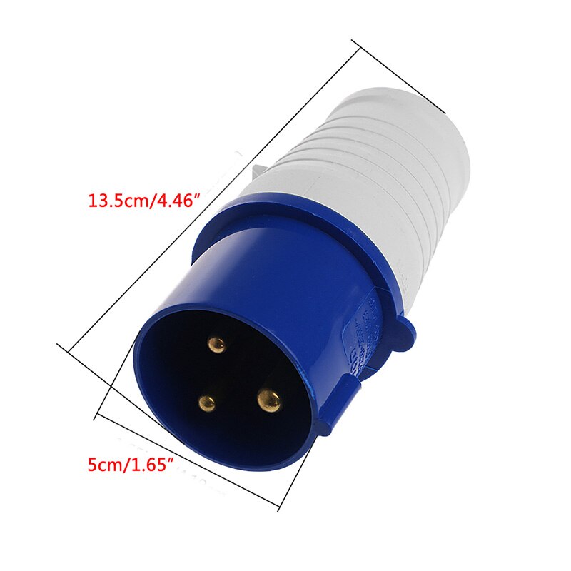 32A prise 3 broches 220-250V 2P + E résistant aux intempéries IP44 32A générateur prise industrielle robuste