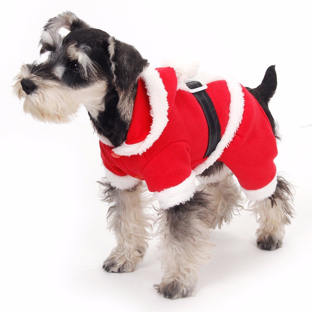 ! Kerst Voor Hondenkleding Kerstman Pak Puppy Kat Kapmantel Winter Warme Kleding Hond Kleding Producten Voor Dieren