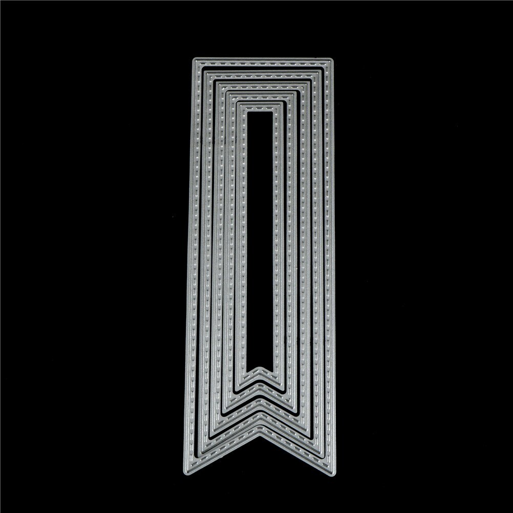 5Pcs Banner Metal Cutting Die Making Scrapbooking Die Stencils Release Tool for DIY Paper Carft Releasing Paper Cuts