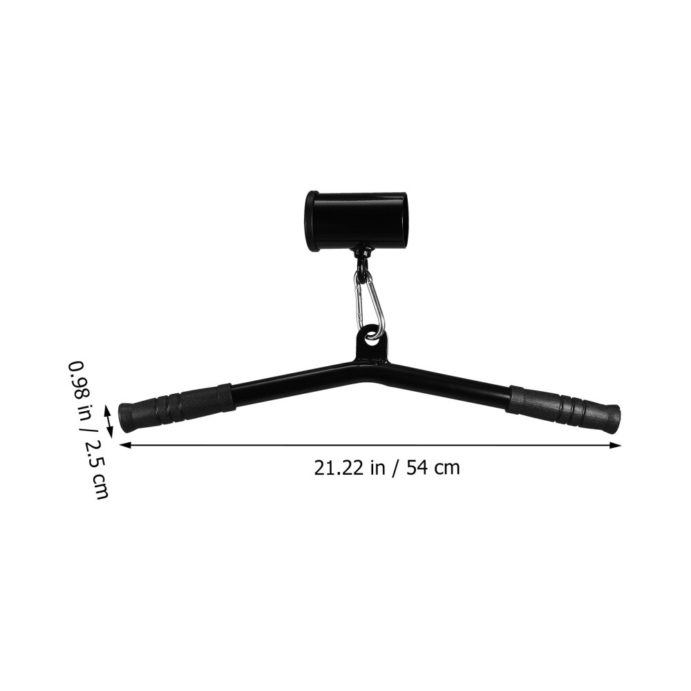 1 Set Barbell Attachment Deadlift Squat Workout Training Handle Rowing Bar