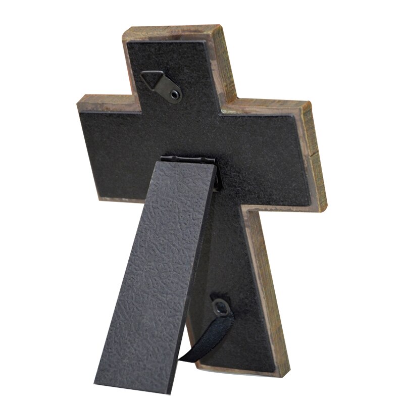 Hars Imitatie Houten Jesus Cross Decoratie Ornamenten Christelijke Kruis Accessoires Desktop Home Decor Articulos Religiosos