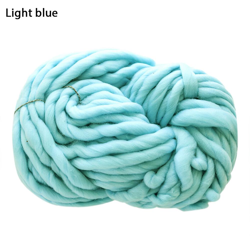 Laine naturelle 250/boule | Laine raie, feutre épais, laine, pour fileter, tricot à la main, fournitures de couverture de bricolage, xs: Light blue