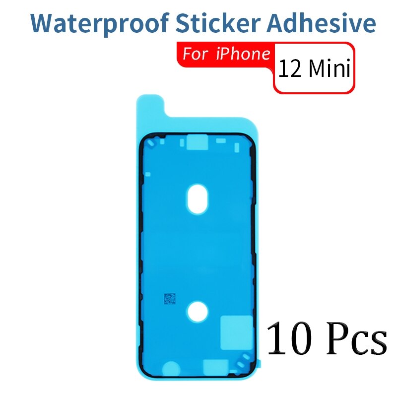 10 sztuk wodoodporna naklejka dla iPhone 6 6s 7 8 Plus X XS MAX XR 11 12 Pro Max wodoodporna naklejka klej ekran LCD klej: 10 Pcs For i12 Mini
