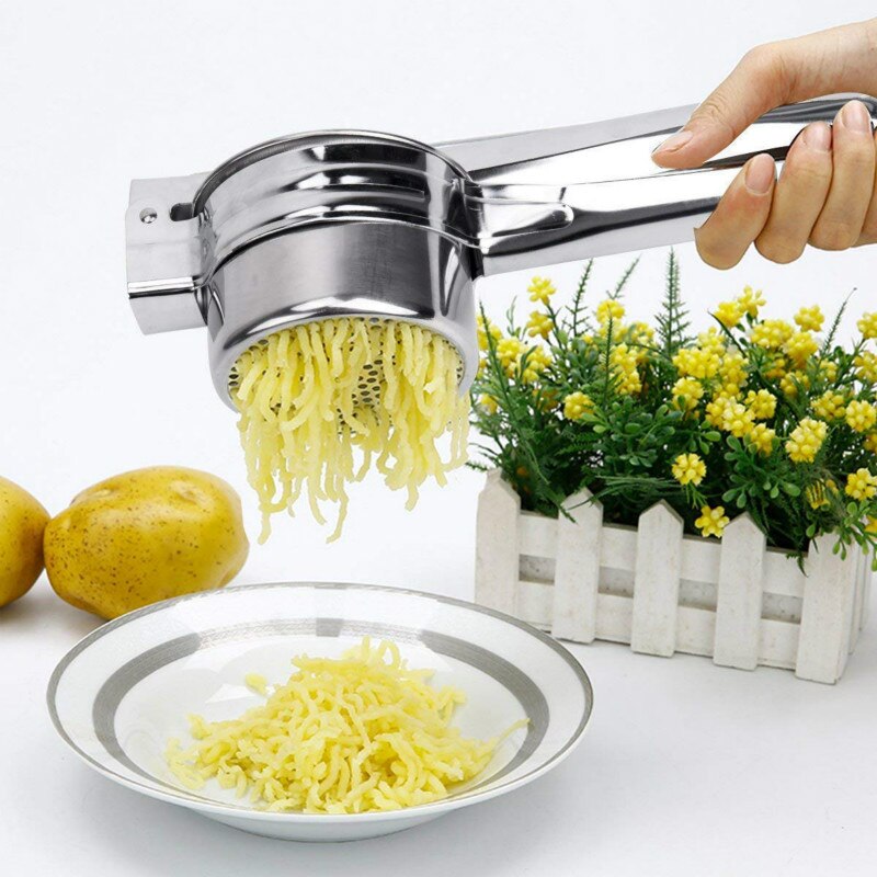 Stainless Steel Fruits Vegetables Masher Household Manual Control Grater Multifunction Kitchen Sweet Potato and Vegetable Tools