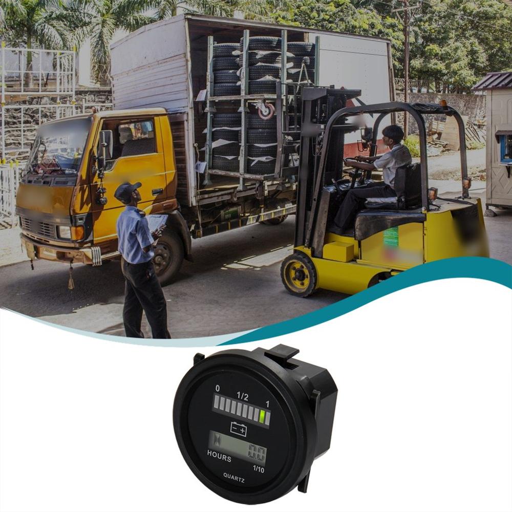 Indicador de batería Led de cuarzo contador horario Digital Agv indicador de batería para montacargas de coche indicador de batería medidor de electricidad para vehículo eléctrico