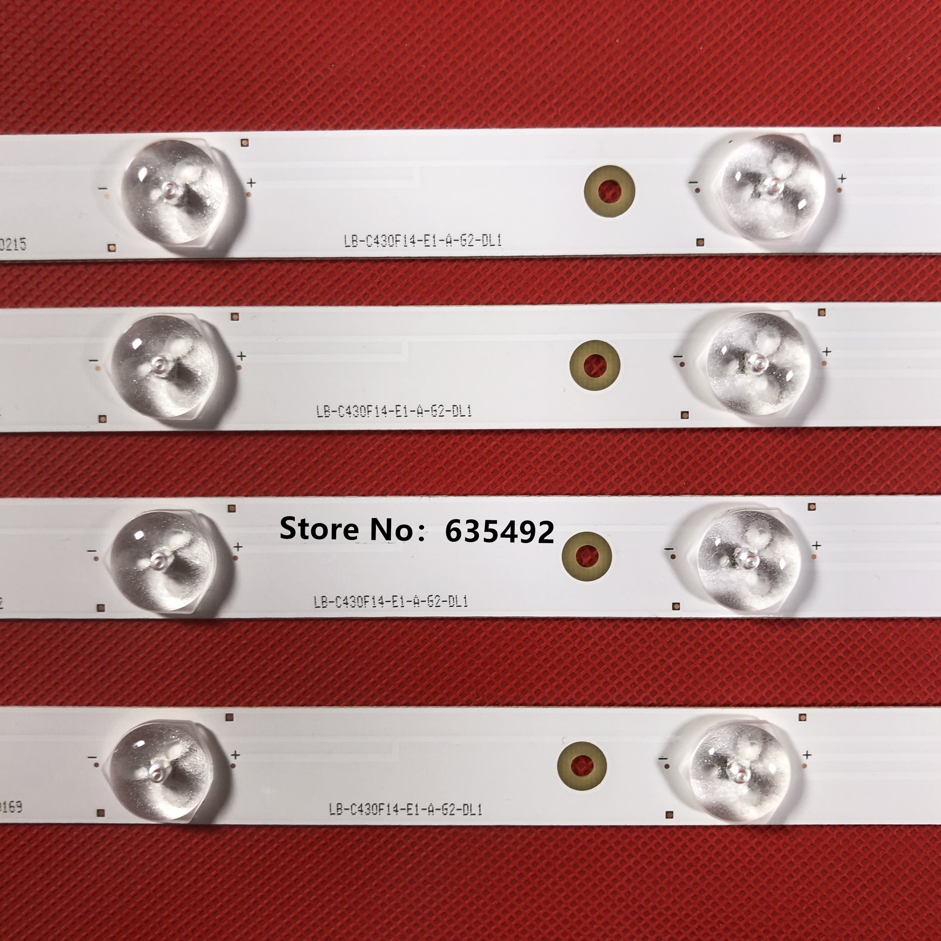 855mm led bakgrunnsbelysning 10 led r/l type for changhong 43 " tv led 43 d 7200i svj 430 a 07 lb-c430 f 14-e1- l -g1-se1 lb-c430 f 14-e1- l -g1-se2
