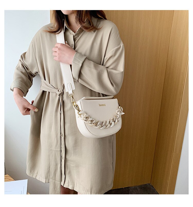 Female Messenger Bag Ladies Chain Shoulder Bag Small Square Bag Brand Women Handbag