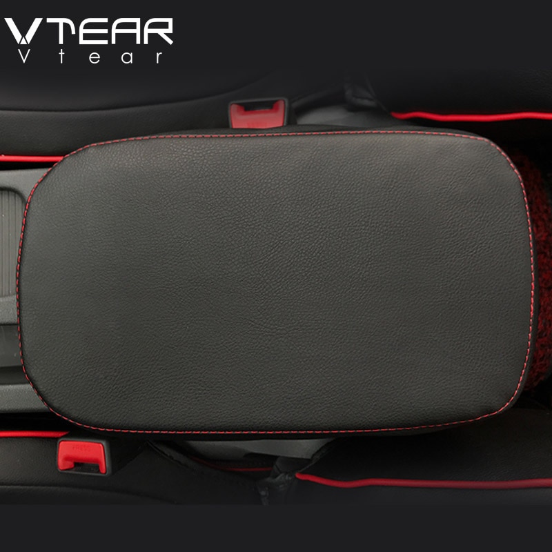 Vtear for hyundai encino kona accessories sentral armleneboksdeksel lærbeskyttelsesmatte interiørdesign styling