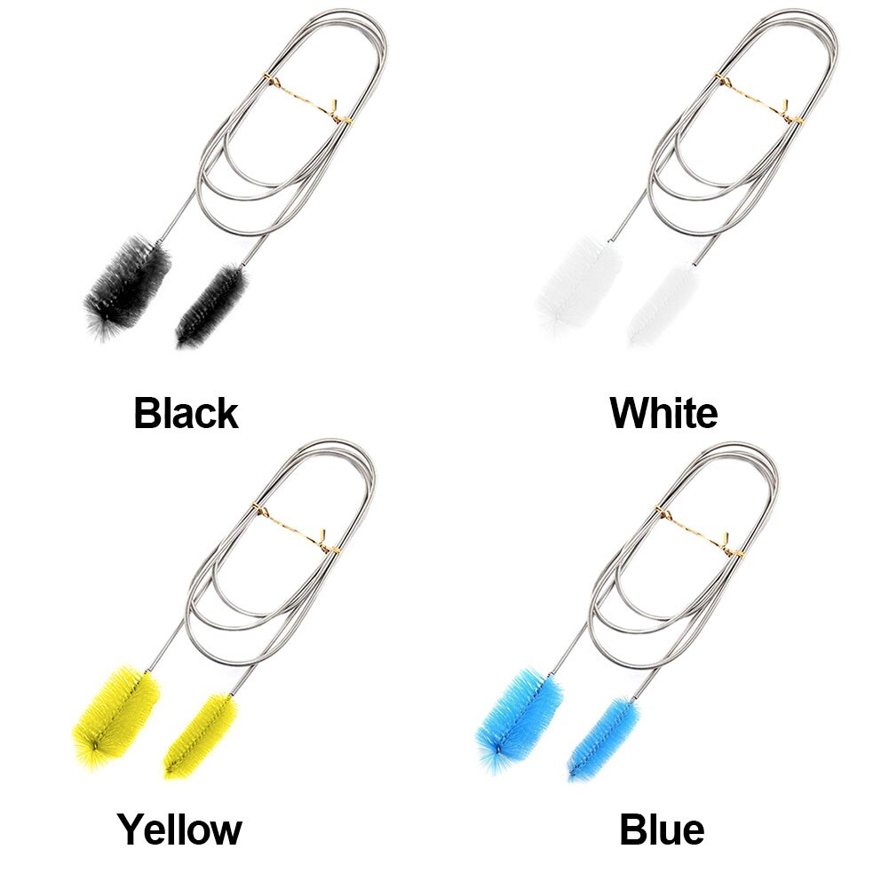 Double Ended Hose Multifunctional Air Tube Aquarium Flexible Stainless Steel Cleaning Brush Water Filter Nylon Pipe
