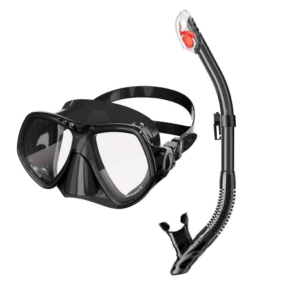 Neue Professionelle Tauchen Maske Schnorcheln Anzug Erwachsene Silikon Anti-Nebel-Brille Ausbildung Schnorchel Bausatz Schwimmen Ausrügestochen: Lila