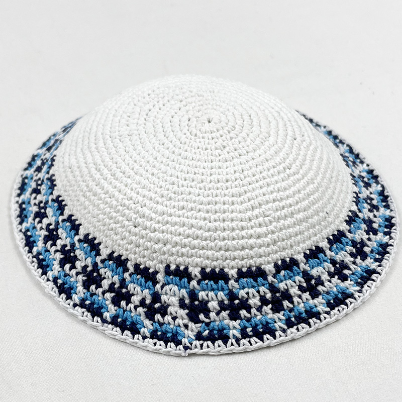 Kippa tricoté à la main pour hommes, garçons et enfants, chapeau Yamaka Kippot: 1