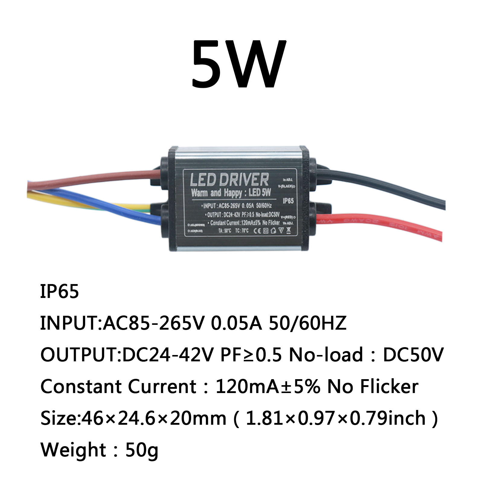 LED Driver 5W 10W 20W 30W 40W 50W 1500mA Power LED Driver light Transformer IP65 Waterproof Adapter for Supply Floodlight DIY: Beige