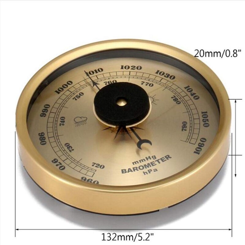 Wall Barometer Thermometer Hygrometer Air Pressure Gauge Weather Station Hanging Home/Office Metal Material