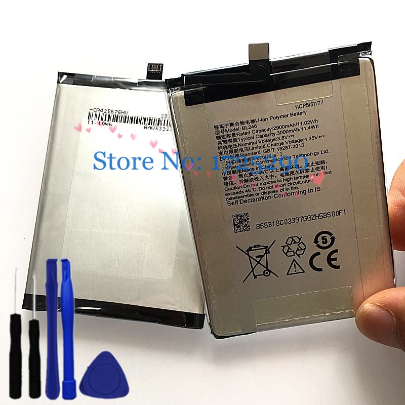 z90a40 Real 3000mAh BL246 Battery For Lenovo VIBE Shot Z90 Z90-7 Z90-3 z90a40 Battery + Tools