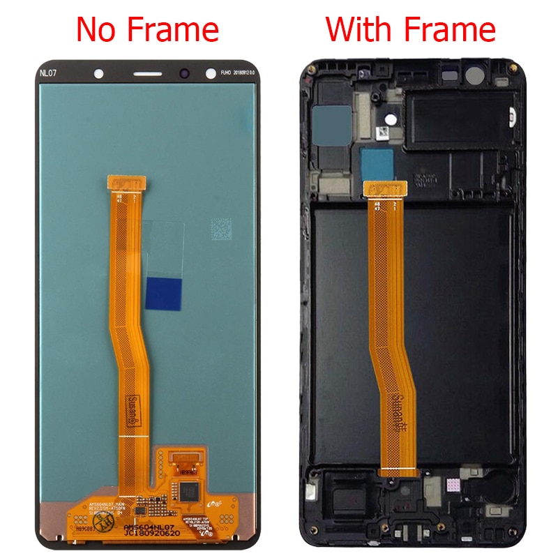 Original A7 AMOLED LCD Für Samsung Galaxy A7 A750 Display Mit Rahmen 6.0 "A750F SM-A750F A750FN A750G LCD Bildschirm