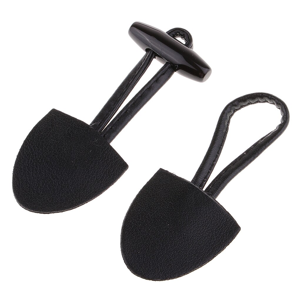 12x Hoorn Toggle Sluiting Sluiting Kleding Kledingstuk Ornamenten Fasteners Black